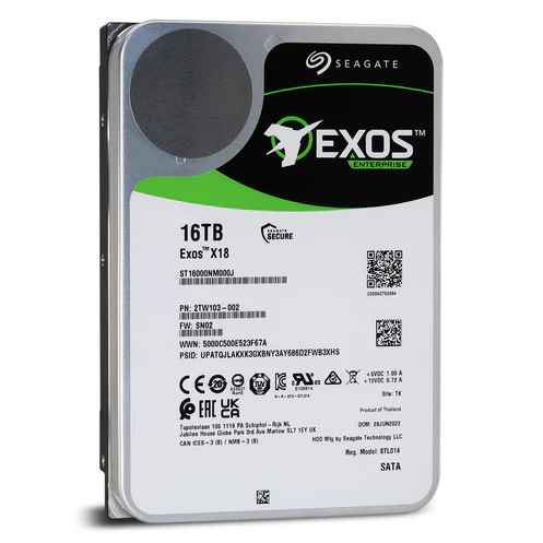 Seagate Exos 16TB ST16000NM000J 3.5" SATA Enterprise HDD – 7200 RPM, Brand New