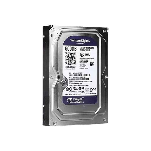 GUIXING Supplier – Used Western Digital Purple 500GB Internal Hard Drive, 3.5" SATA, 64MB Cache, Western Digital Surveillance HDD