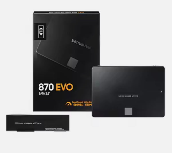 Disque SSD interne haute vitesse Samsung 870 EVO 4 To 2,5" SATA