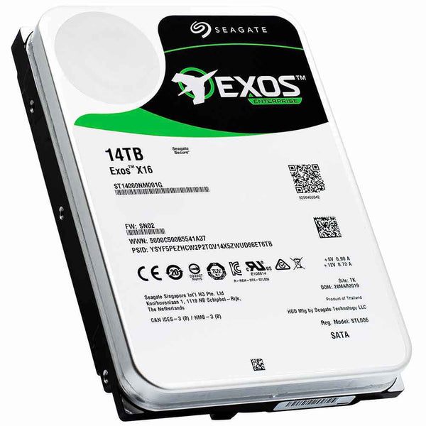 Seagate Exos 14TB ST14000NM001G 3.5" SATA Enterprise HDD – 7200 RPM, In Stock