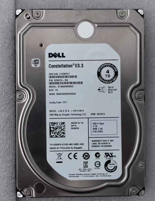 DELL Compatible 4TB–18TB 7.2K RPM 3.5" SATA Internal Server Hard Drive