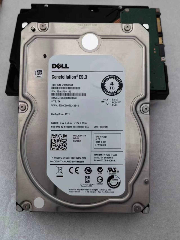 DELL Compatible 4TB–18TB 7.2K RPM 3.5" SATA Internal Server Hard Drive