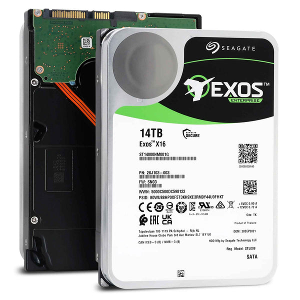 Seagate Exos 14TB ST14000NM001G 3.5" SATA Enterprise HDD – 7200 RPM, In Stock