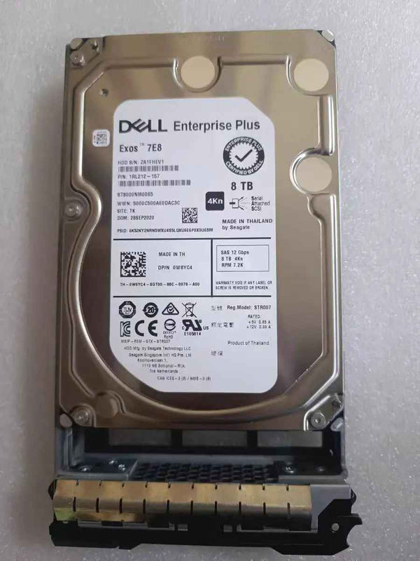 Hot Sale Original Dell 8TB 7200RPM 3.5 SASSATA 12Gbps Server Hard Drive HDD – Enterprise Grade