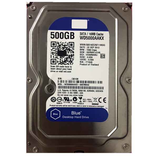 HORNG SHING New Original Hard Drive WD5000AAKX 500GB Desktop Hard Disk Drive 7200 RPM SATA 6 Gbs 16MB Cache 3.5 Inch