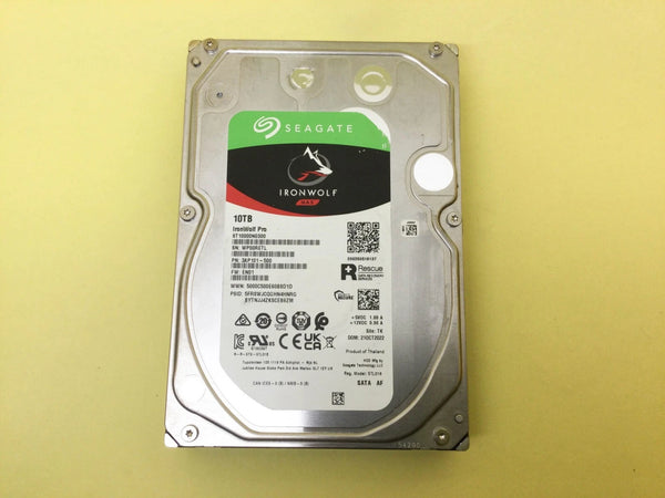 Seagate IronWolf Pro 10TB NAS HDD – ST10000NE000, 3.5" SATA 6Gb/s, 7200 RPM, 256MB Cache