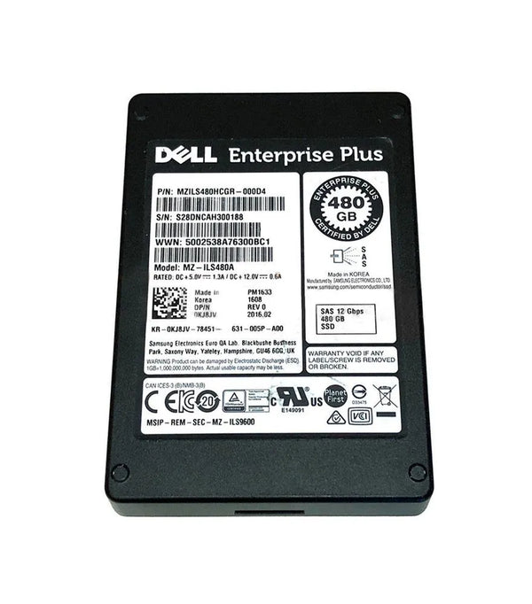 Samsung MZ-ILS480A 480GB 2.5 12Gbs SAS Solid State Drive