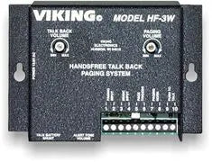 Viking HF-3W Allow Employees To Respond To Paging Messages, Handsfree